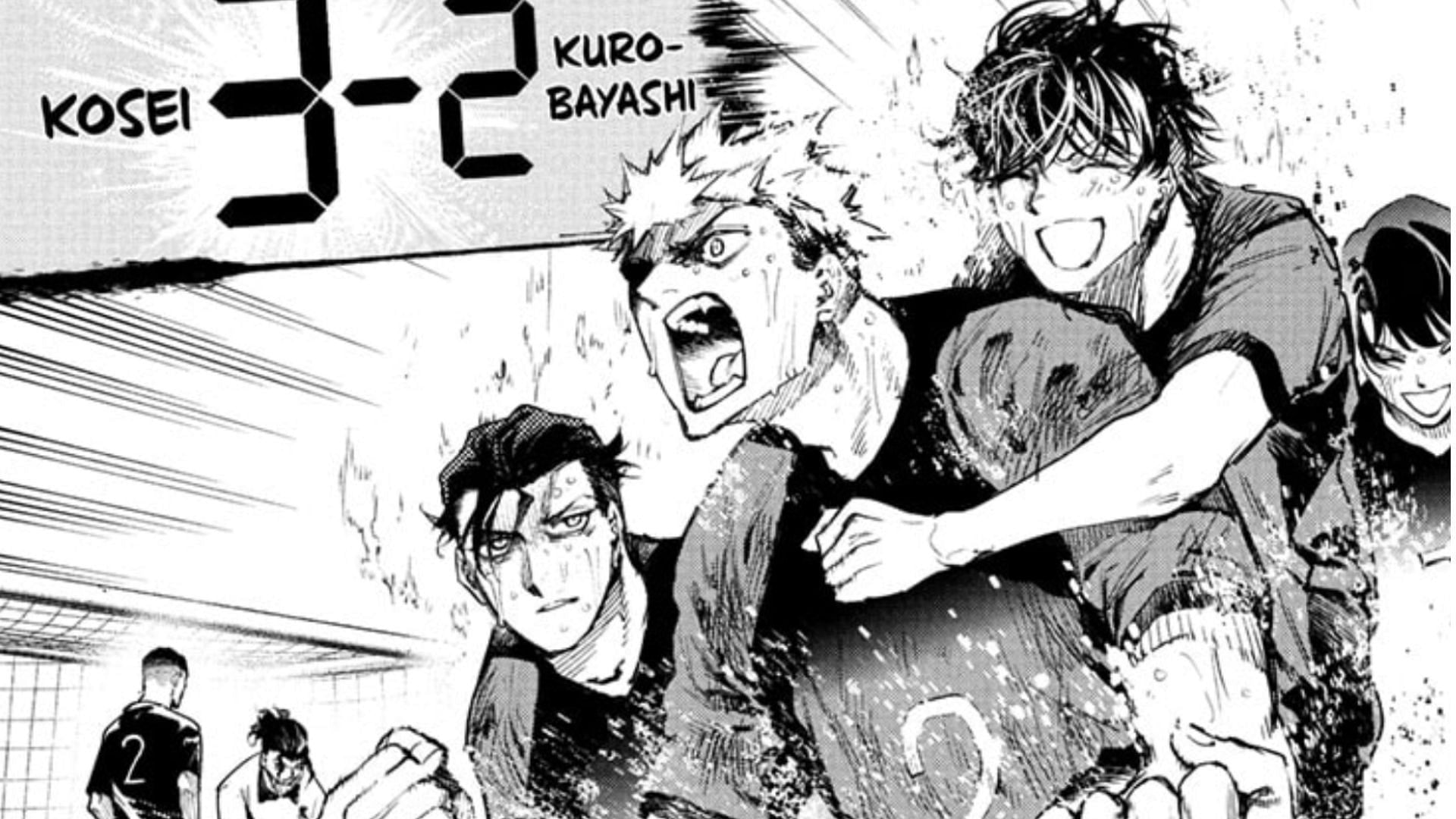 Noboru Haitani and his teammates as seen in the Embers manga (Image via Shueisha)